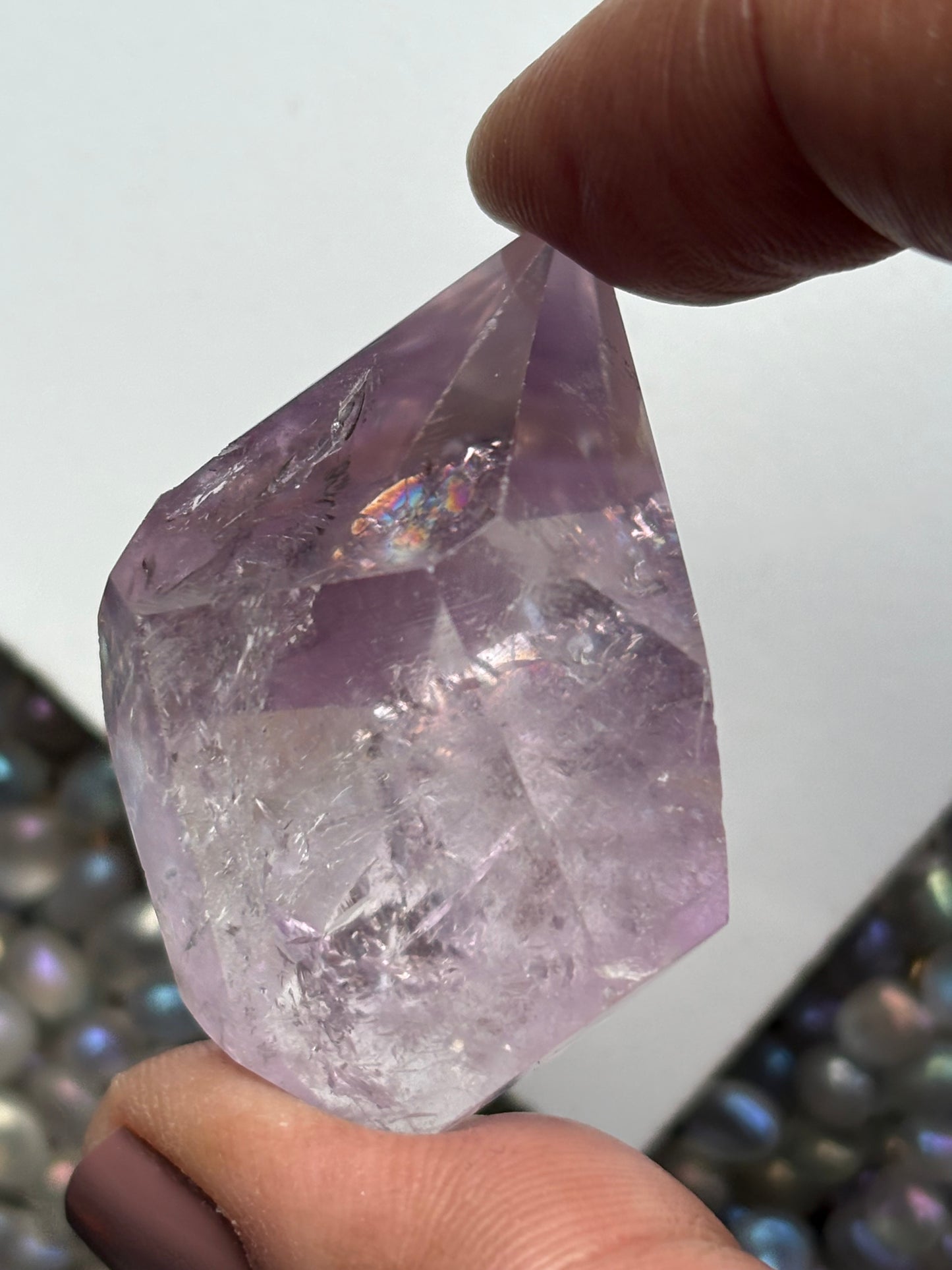 Ametrine Faceted Mini Freeform Crystal Gemstone (7)