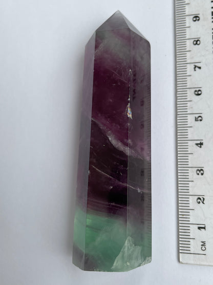 Watermelon Fluorite Gemstone Crystal Tower Point Medium (1)