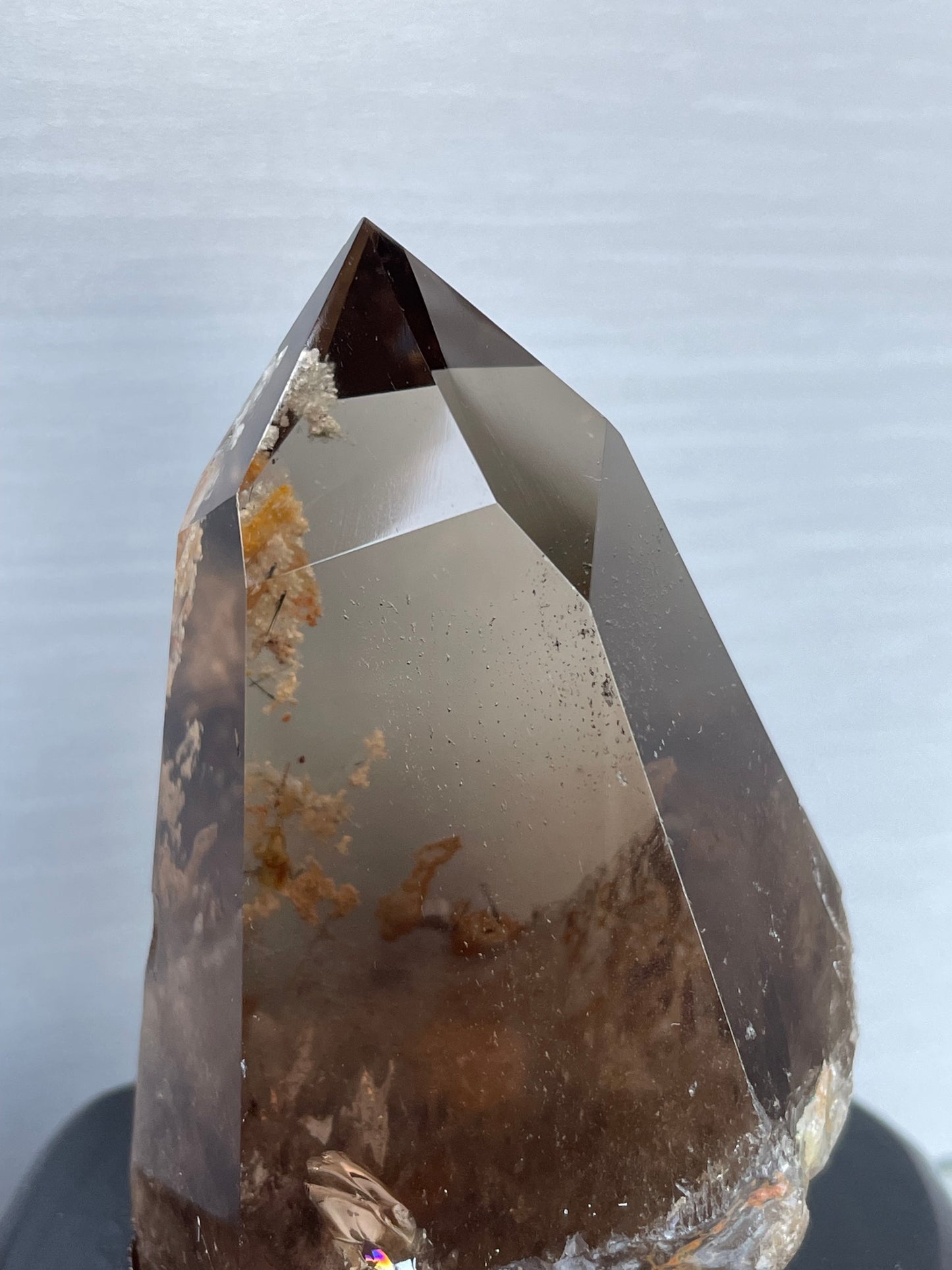Smoky Garden Quartz Crystal Gemstone Tower Point