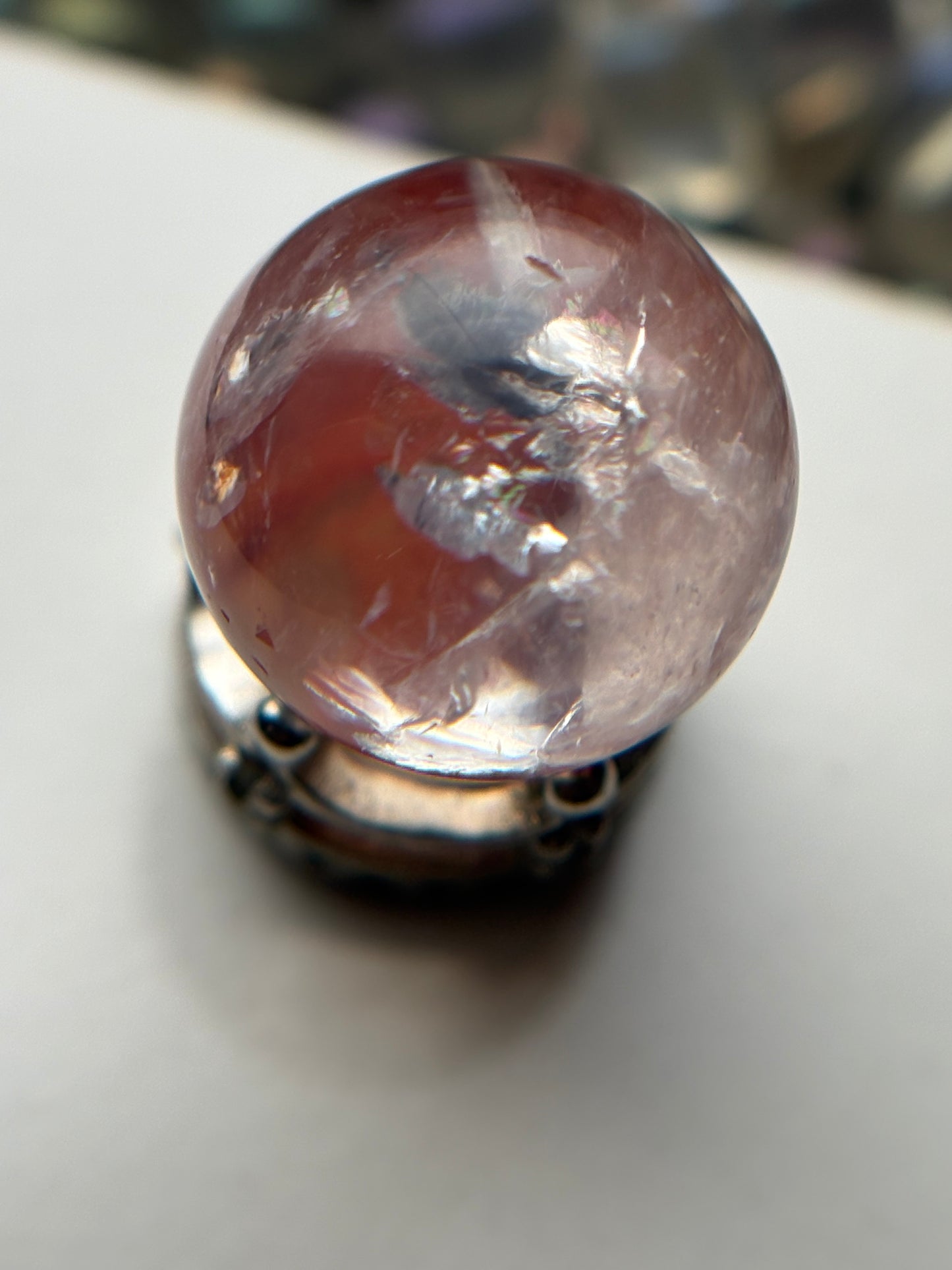 Star Fire Quartz Crystal Gemstone Sphere - Mini (3)
