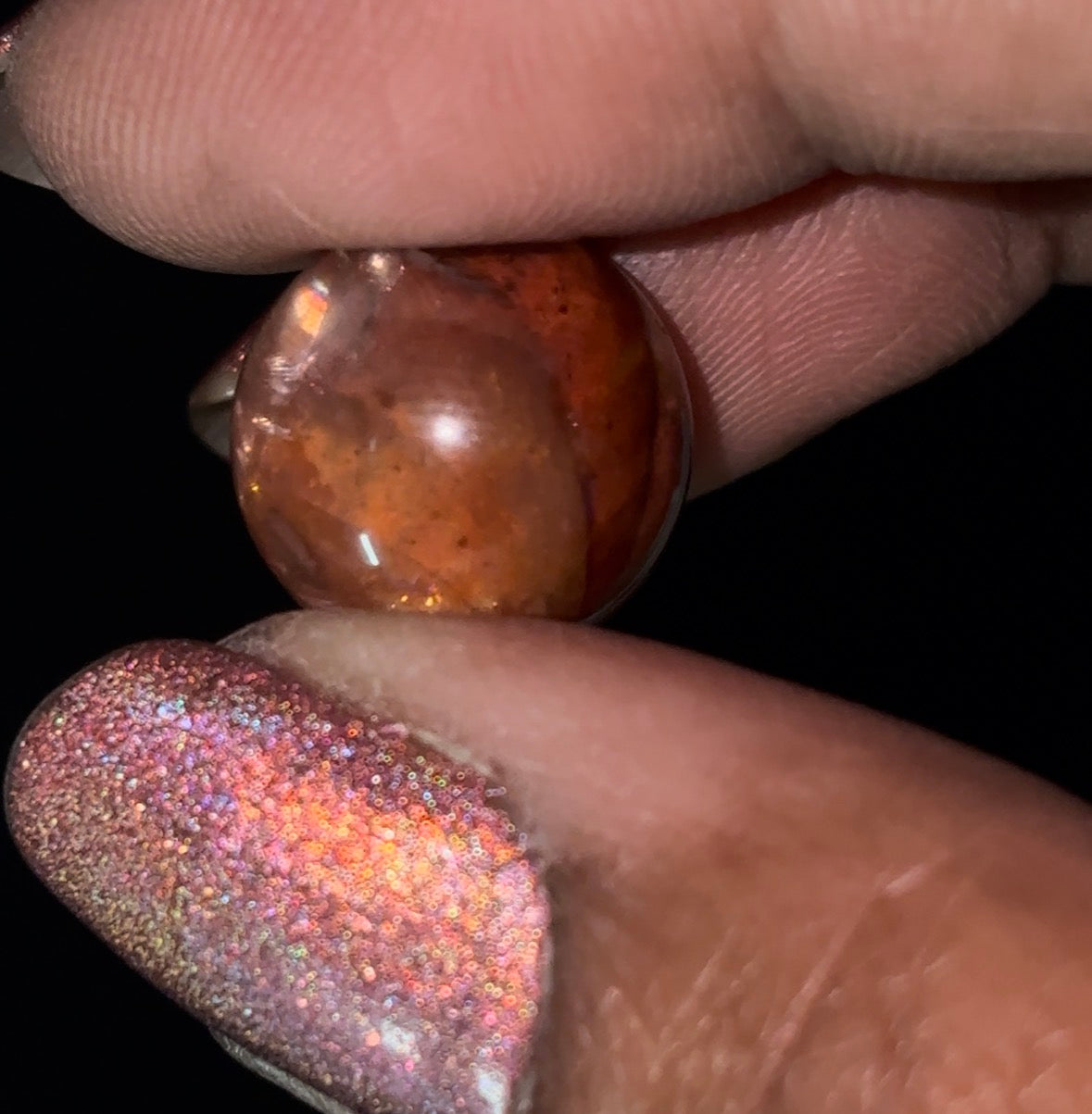 Star Fire Quartz Crystal Gemstone Sphere - Mini (4)