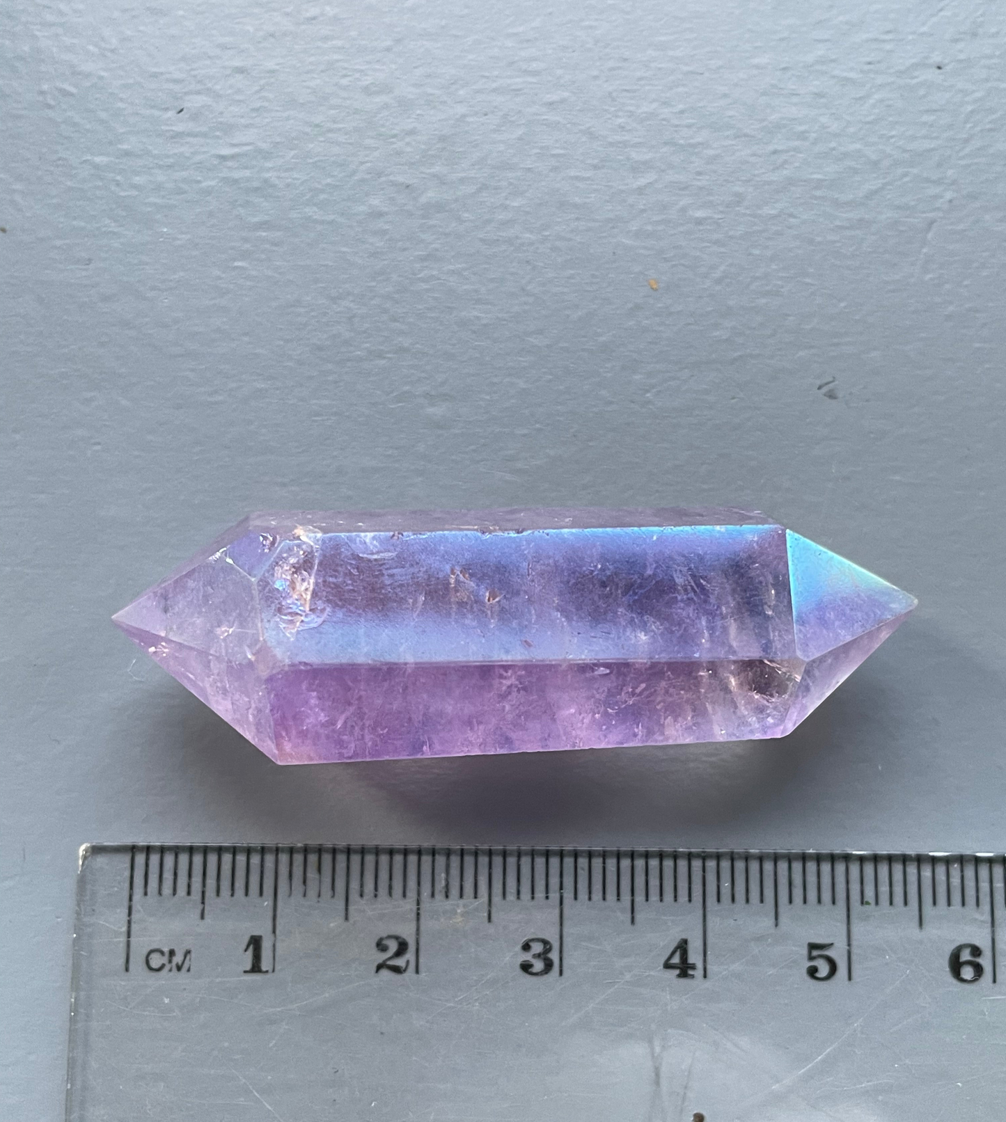 Amethyst Aura Gemstone Crystal Double Terminated Point - Small (3)