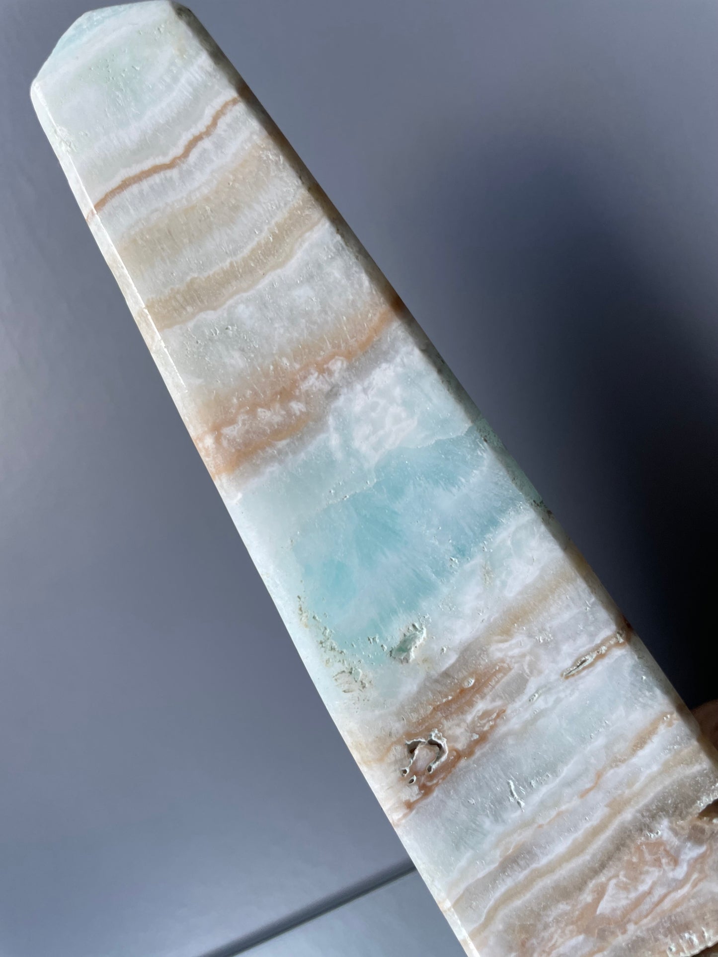 Caribbean Calcite Aragonite Crystal Gemstone Tower Point (2)