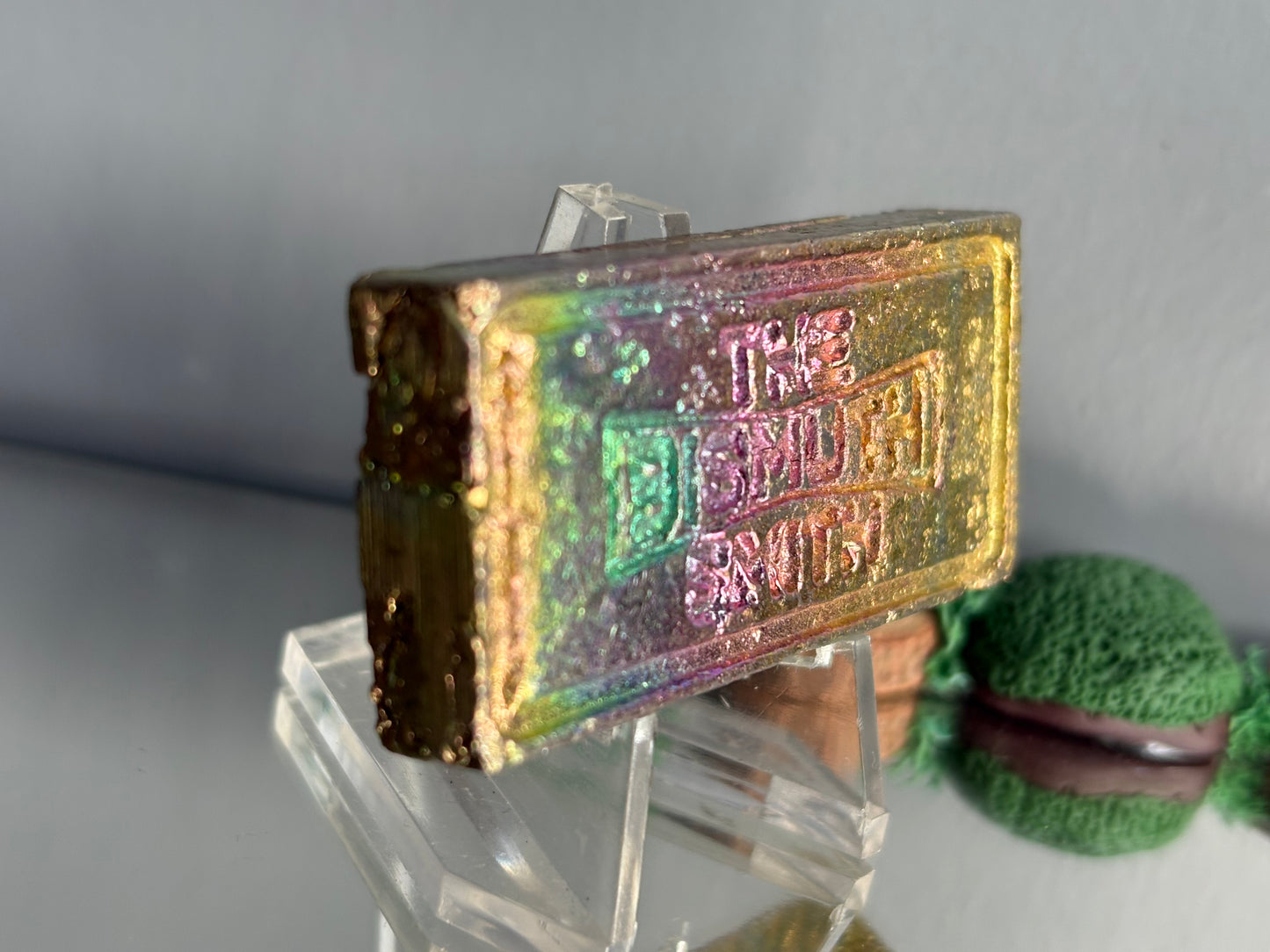 Rainbow Bismuth Crystal Sculpture - Bullion Ingot Bar (2)
