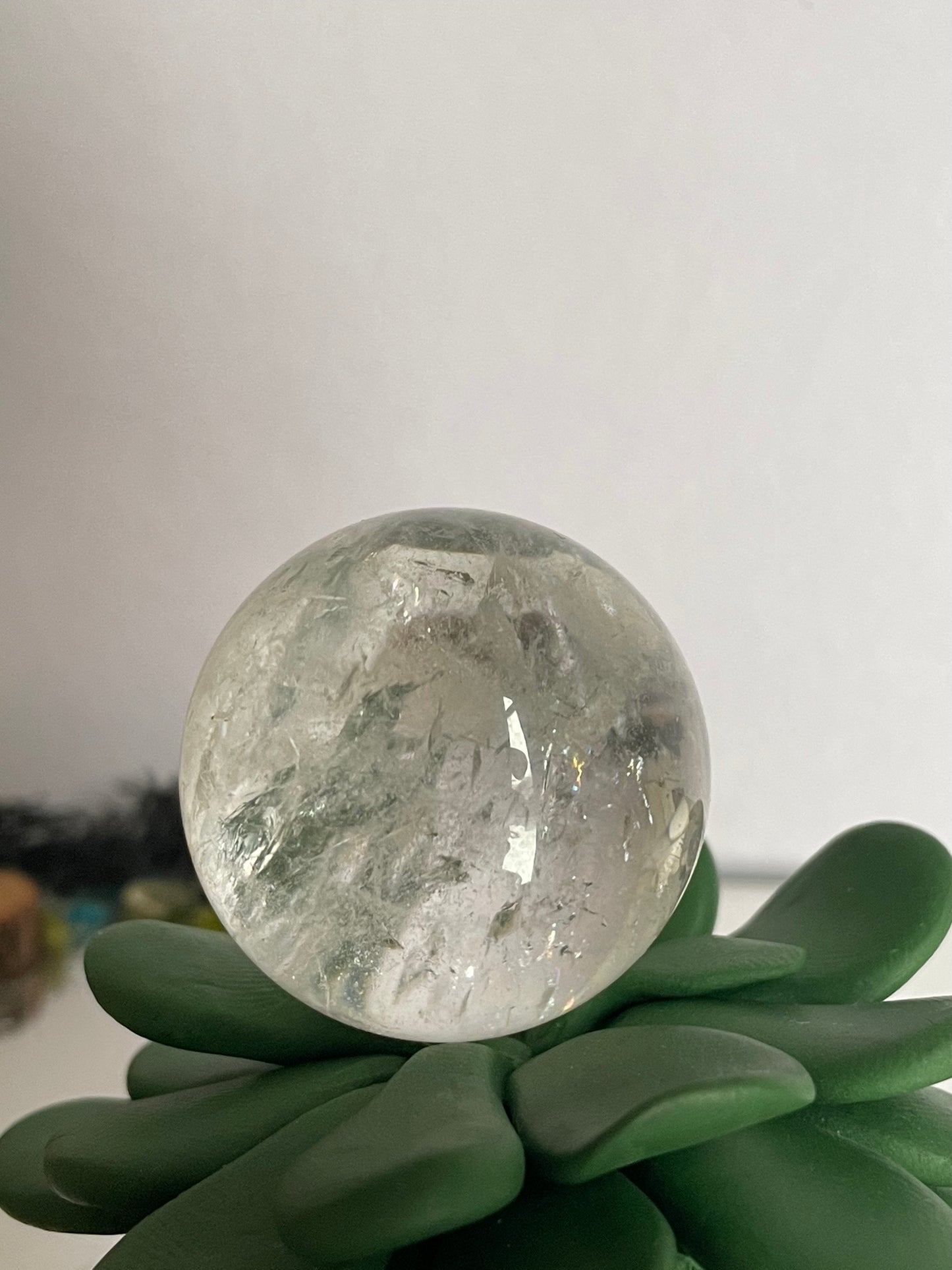 Rainbow Clear Quartz Sphere Gemstone Crystal - S3
