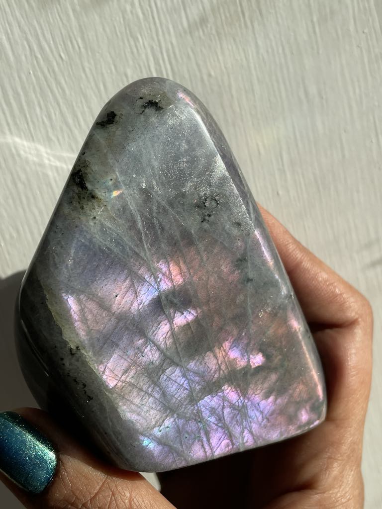 Labradorite Crystal Gemstone Cut Base Freeform (M)