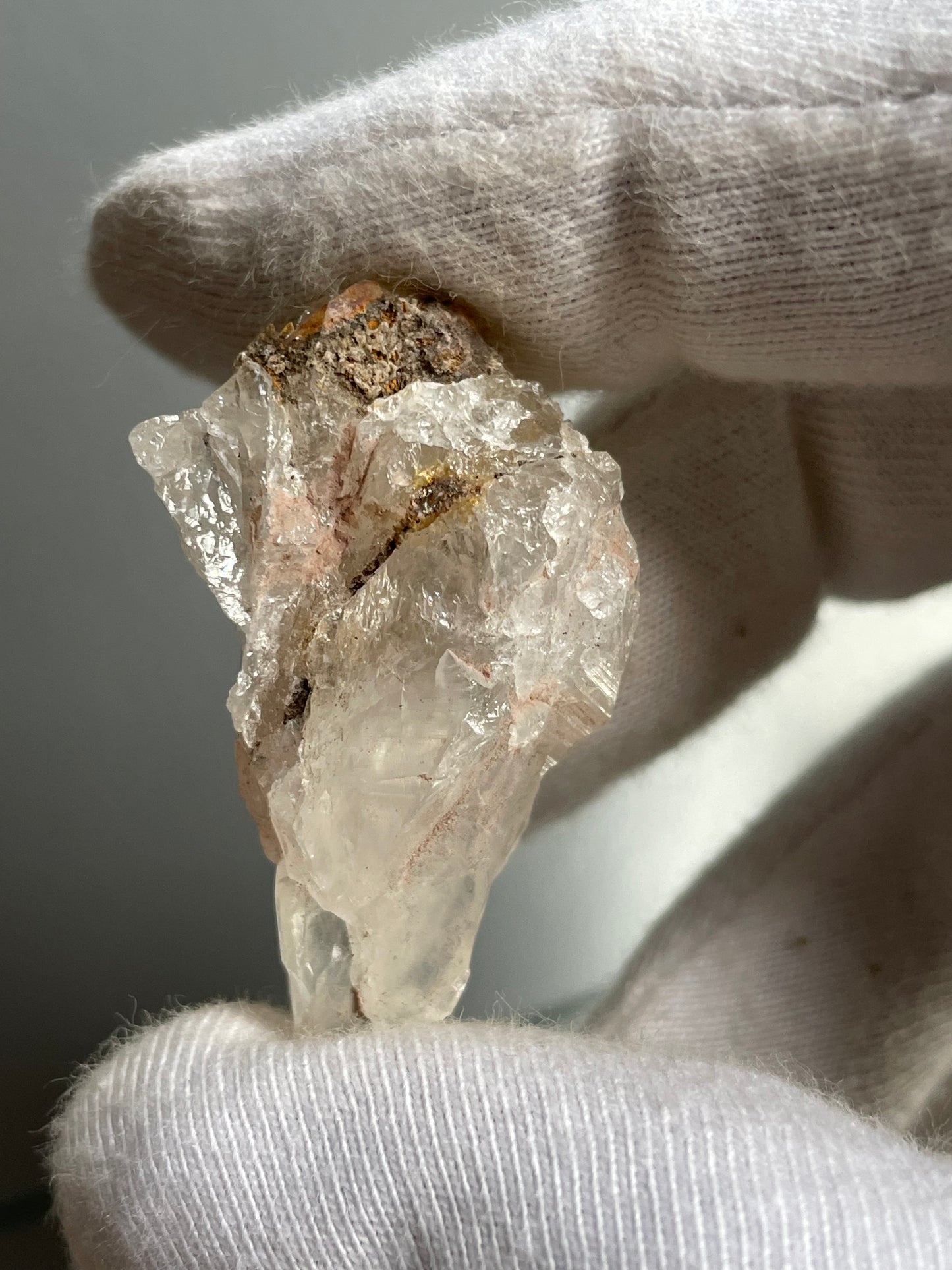 Scottish Hematoid Fire Quartz Crystal Gemstone Rough Specimen