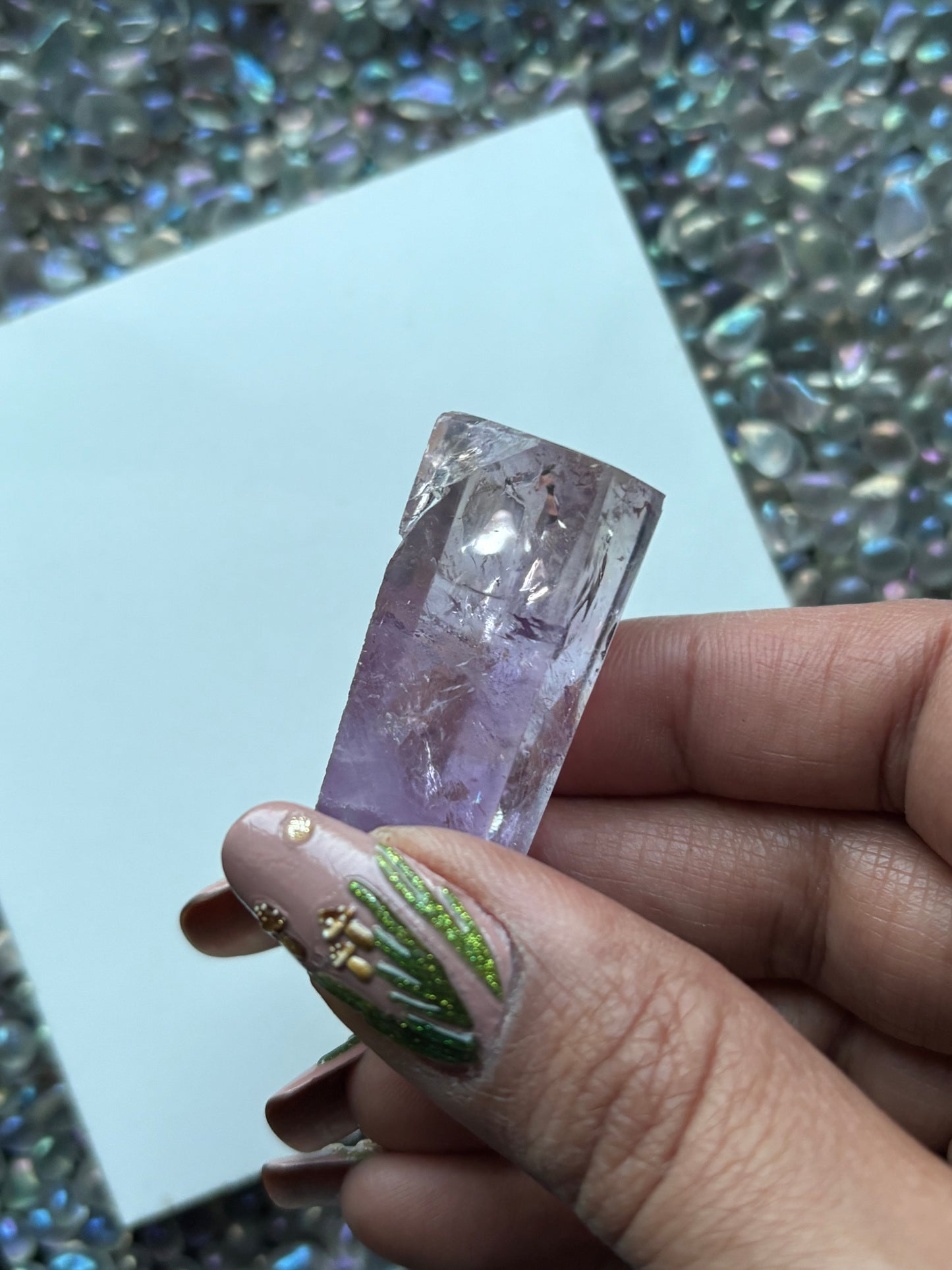 Ametrine Faceted Mini Freeform Bar Crystal Gemstone (5)