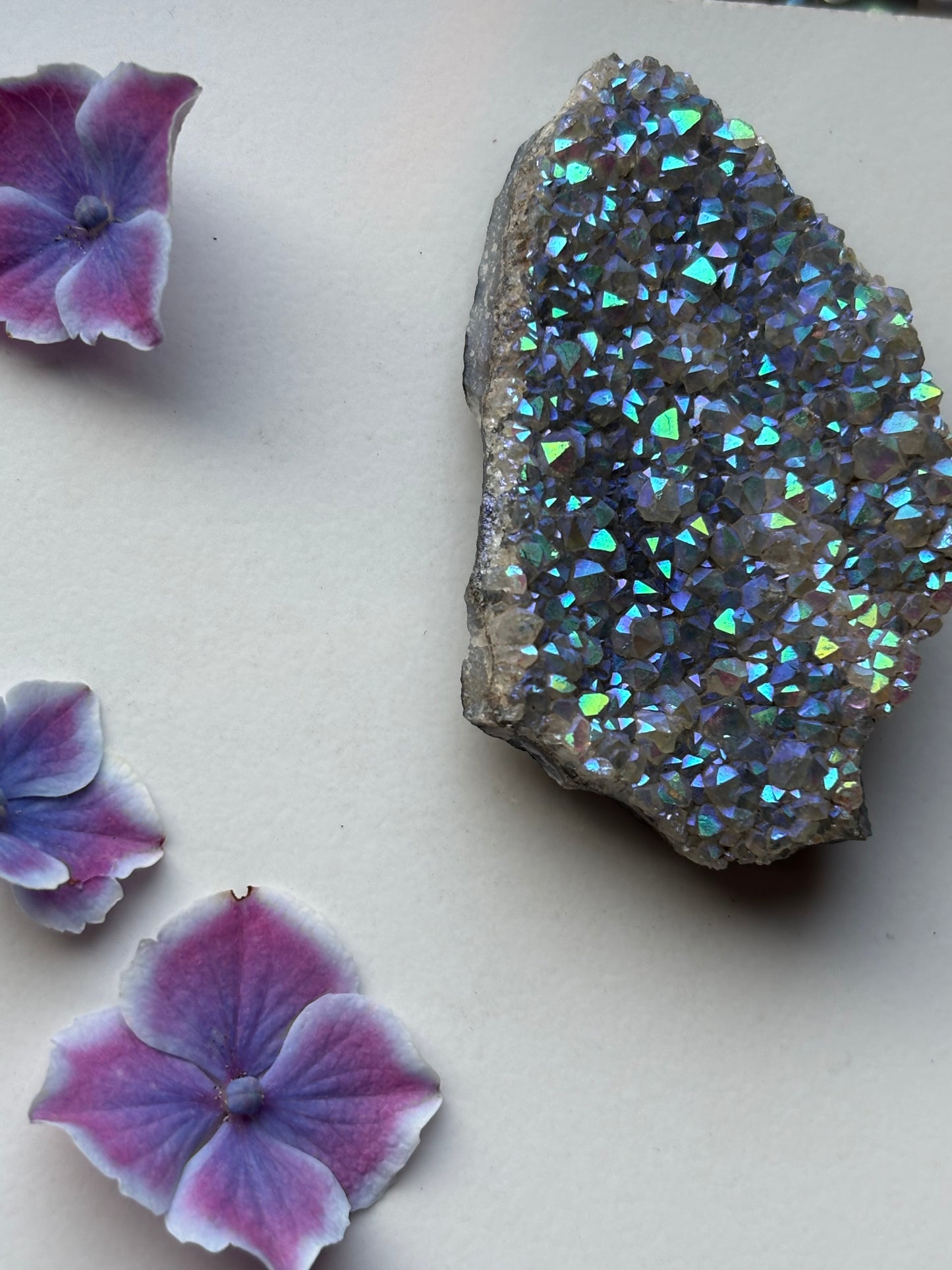 Aura Quartz Crystal Gemstone Cluster - Small (6)