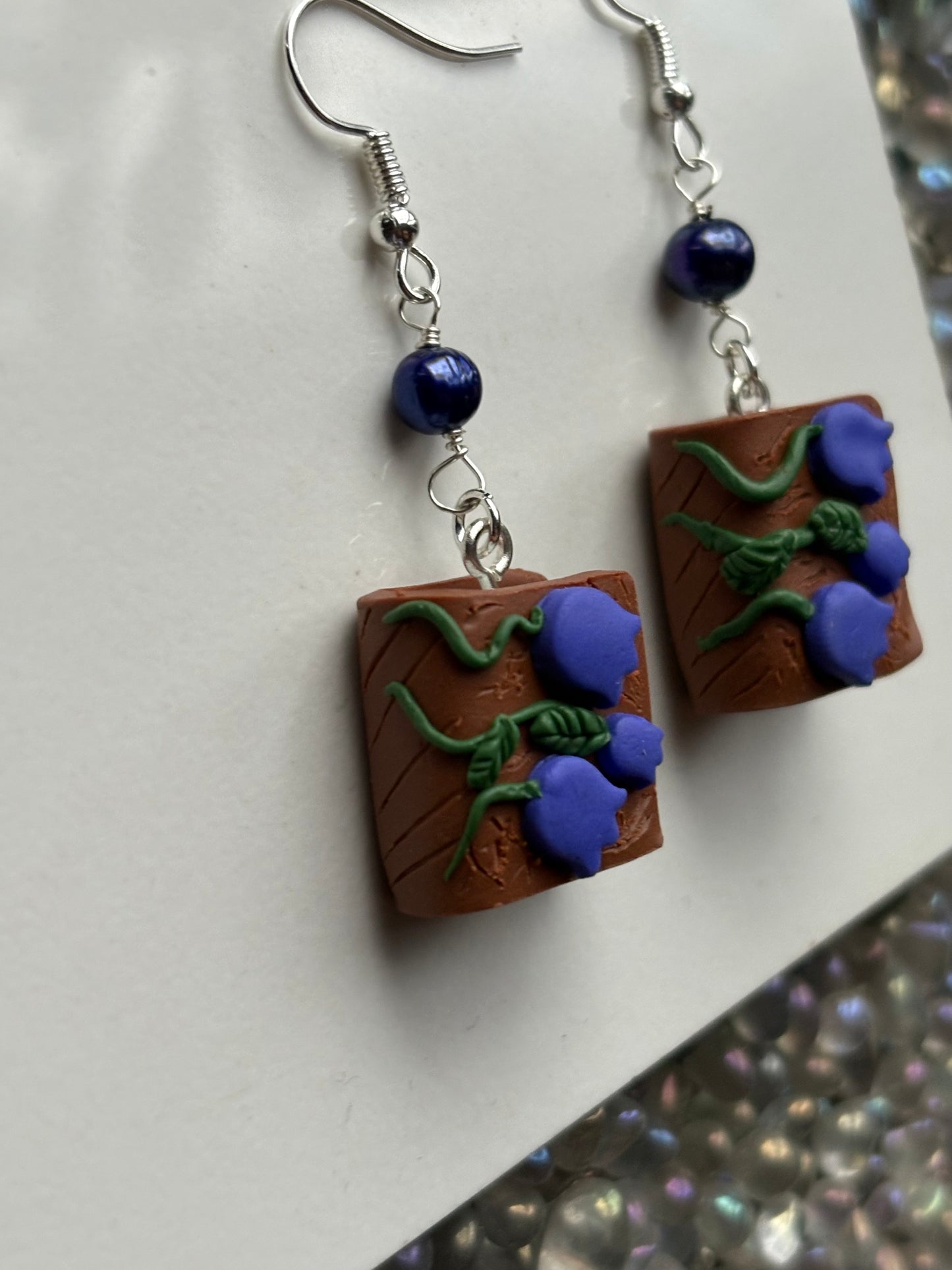 The Eloise Pearl Crystal Gemstone Silver Earrings