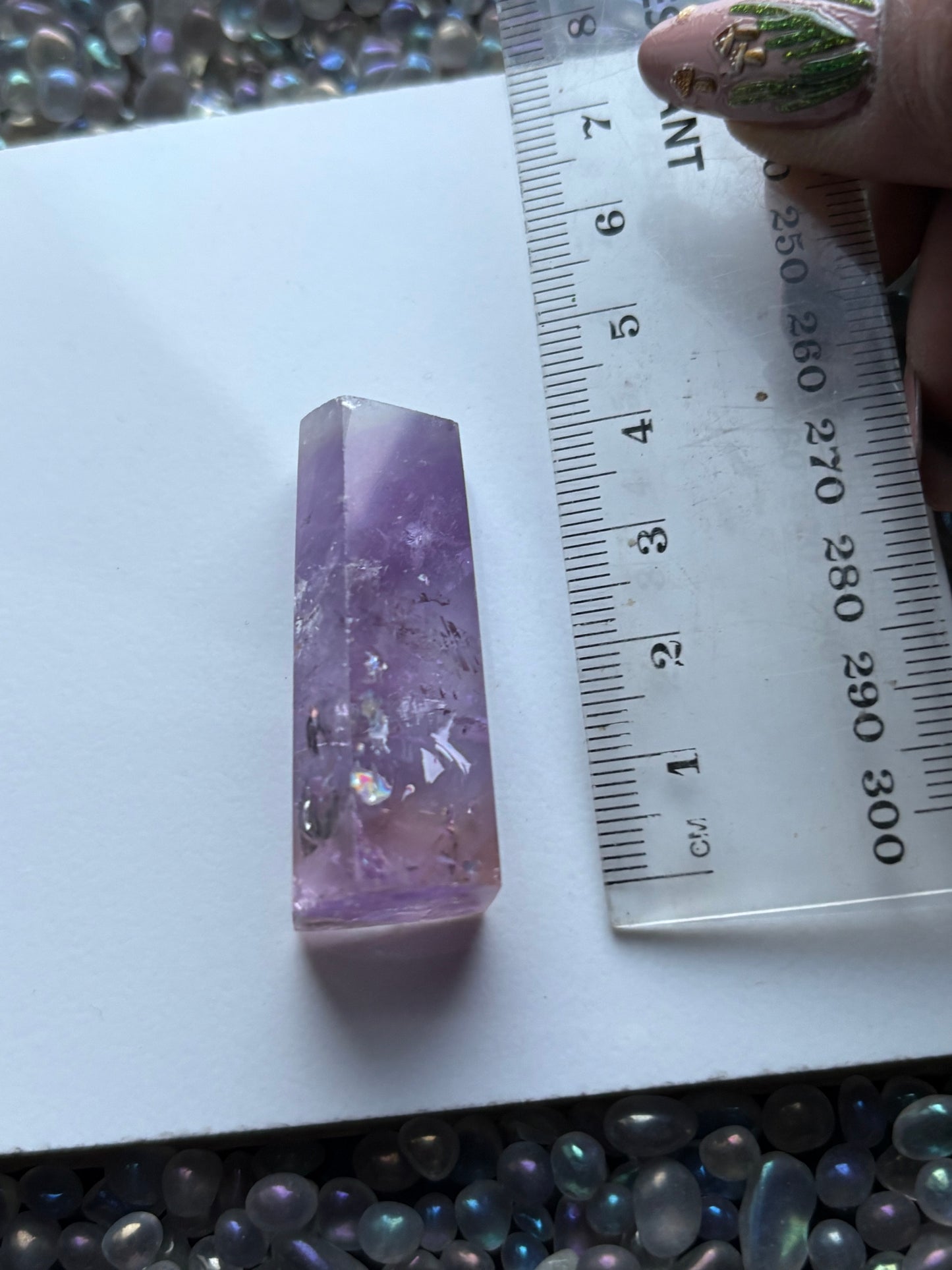 Ametrine Faceted Mini Freeform Bar Crystal Gemstone (5)