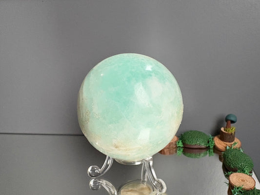Caribbean Calcite Aragonite Crystal Gemstone Sphere (2)