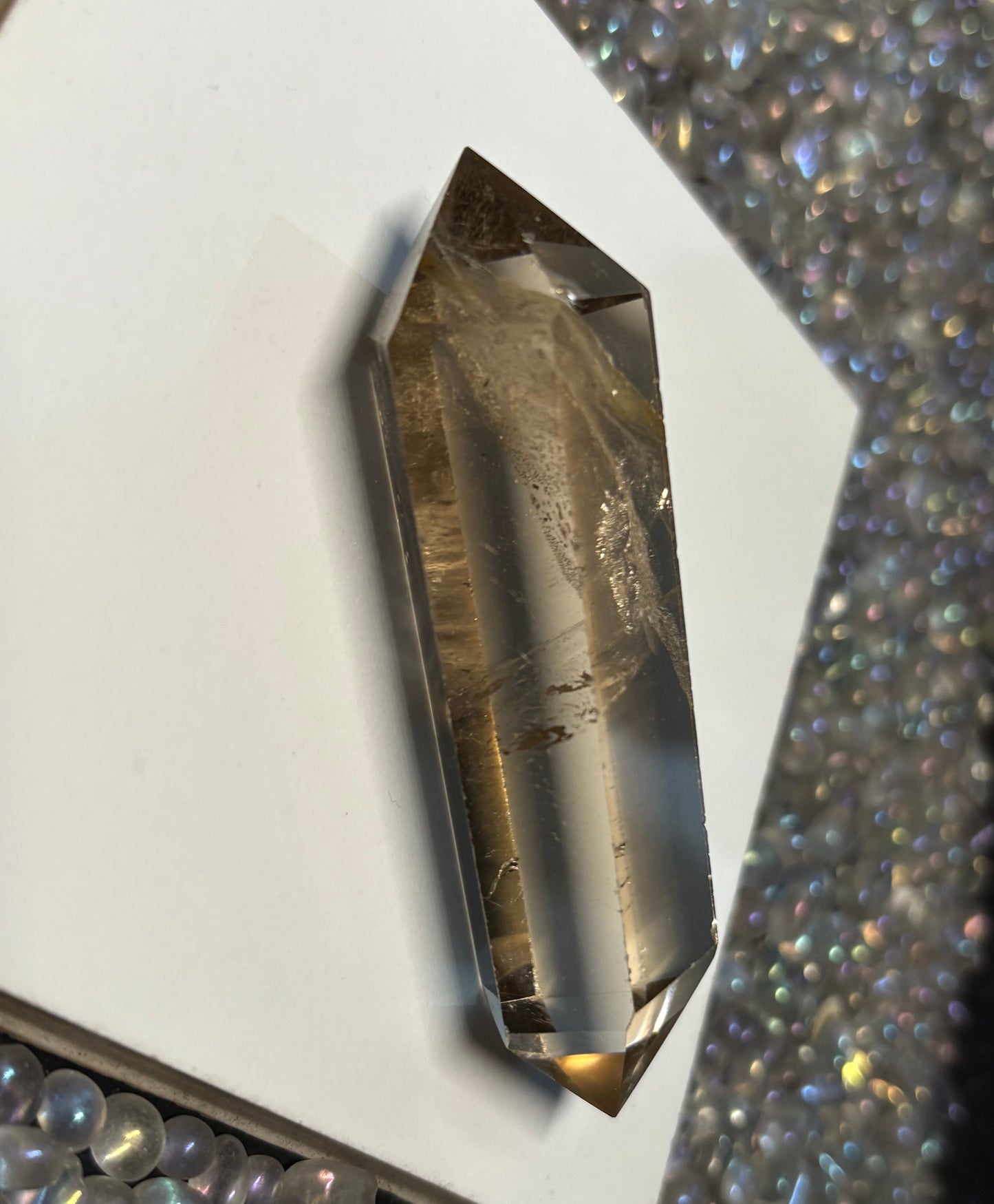 Smoky Quartz Crystal Gemstone Double Terminated Point - (2)