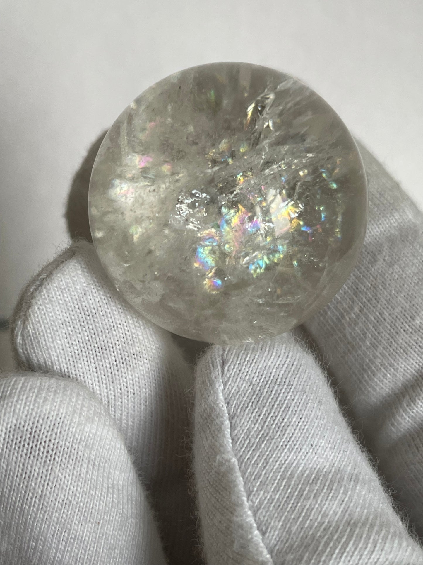 Rainbow Clear Quartz Sphere Gemstone Crystal - S3