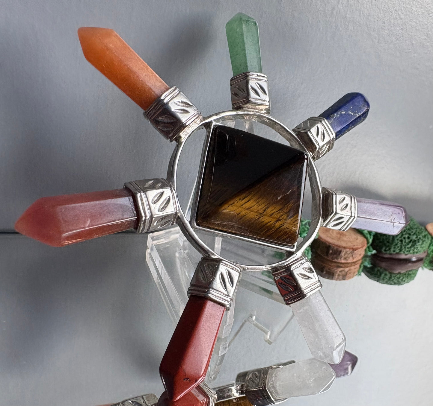 Tigers Eye Crystal Gemstone 7 Chakra Generator
