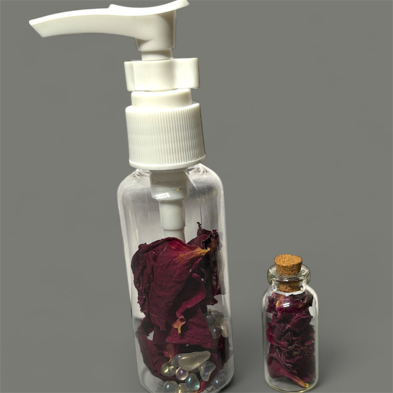 Rose Petal & Angel Aura Quartz - Infused Pump Bottle - 50ml