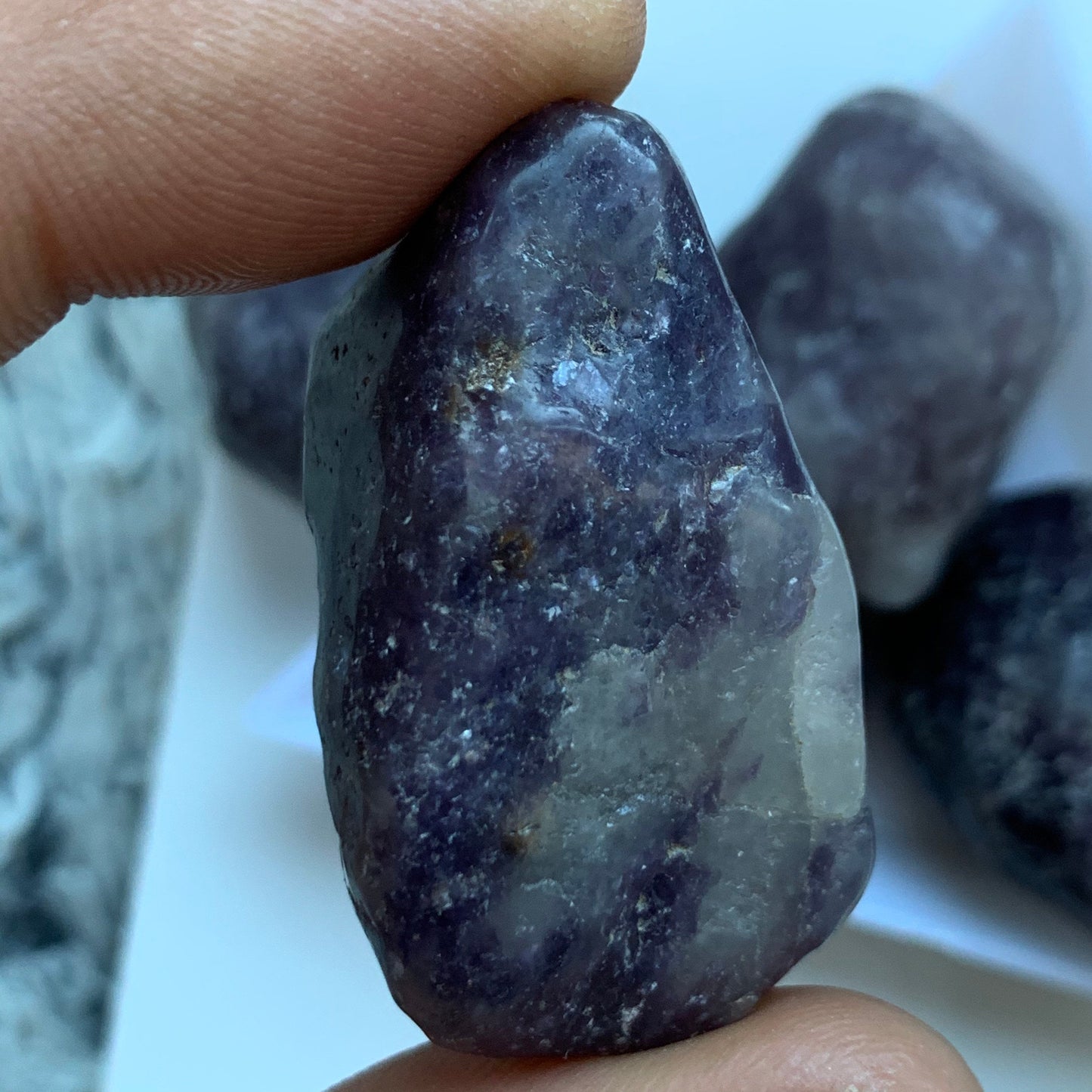 Lepidolite Tumbled Rough Gemstone Crystal - Large