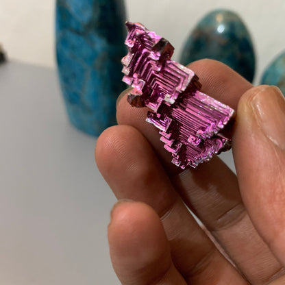 Pink Bismuth Crystal Specimen - P1