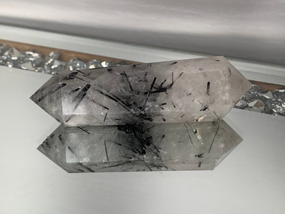 Black Tourmaline Quartz Crystal Gemstone Double Terminated Point (3)