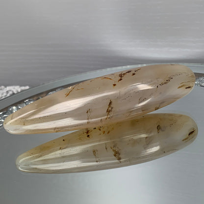 Dendritic Agate Crystal Gemstone Massage Wand — Self-care Tool - Medium