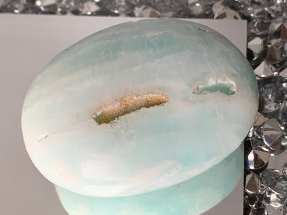 Caribbean Calcite Aragonite Crystal Gemstone Palm Stone - Medium (4)