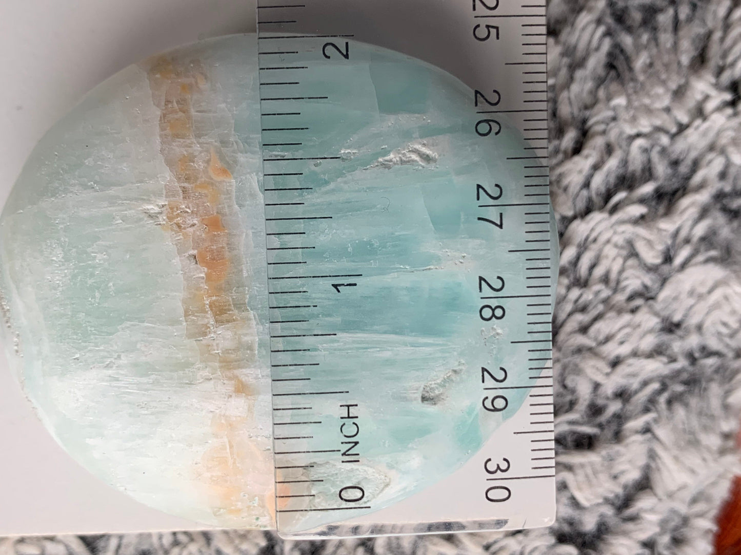 Caribbean Calcite Aragonite Crystal Gemstone Palm Stone - Medium (3)