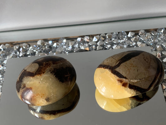 Septarian (dragons stone) Gemstone Crystal Chunky Palm Stone - Large