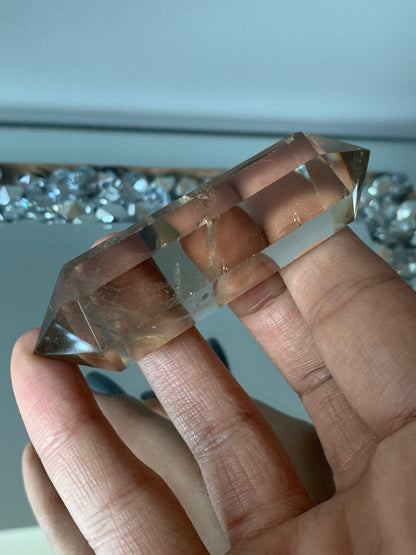 Smoky Quartz Crystal Gemstone Double Terminated Point - (2)
