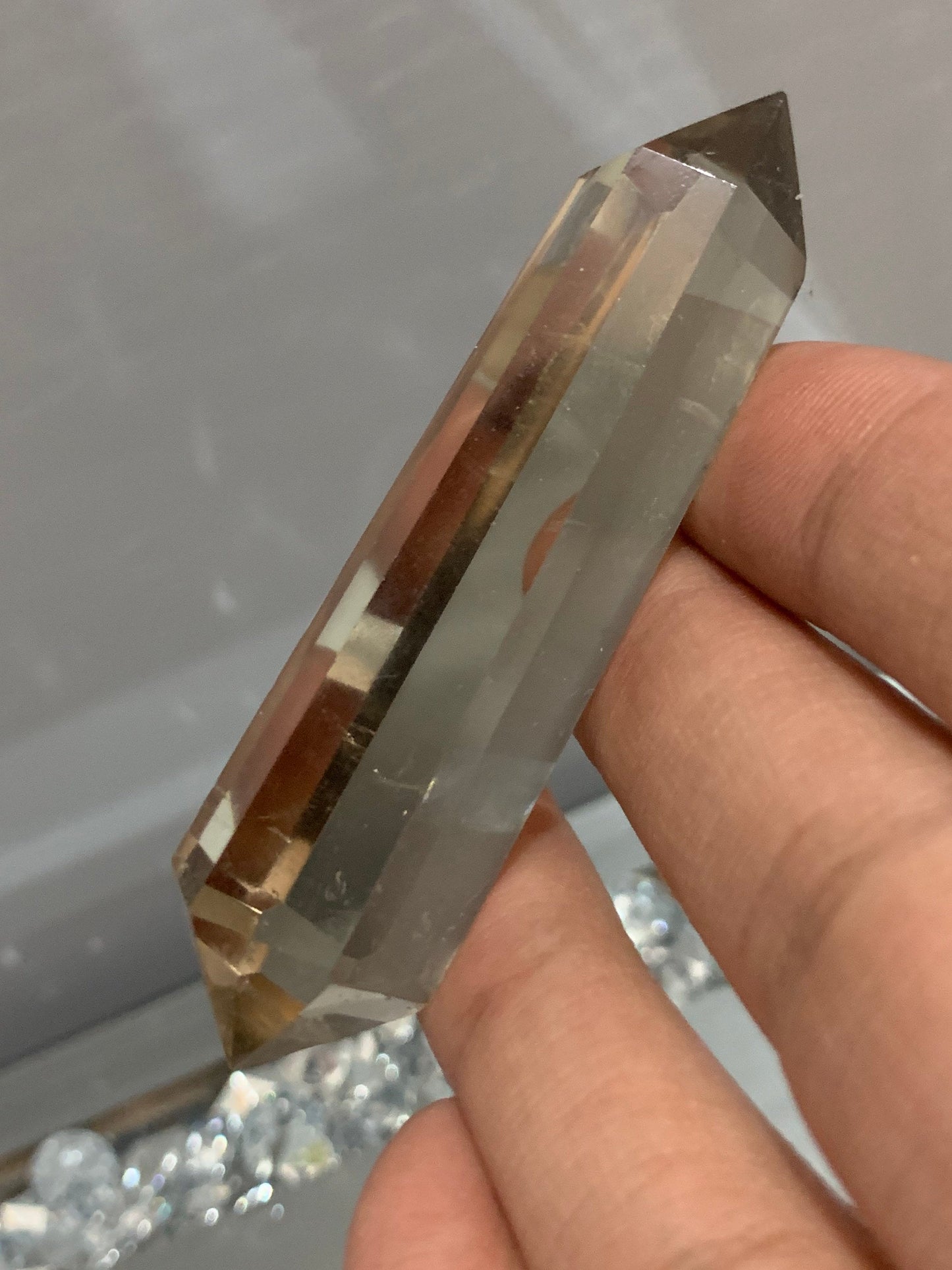 Smoky Quartz Crystal Gemstone Double Terminated Point - (1)