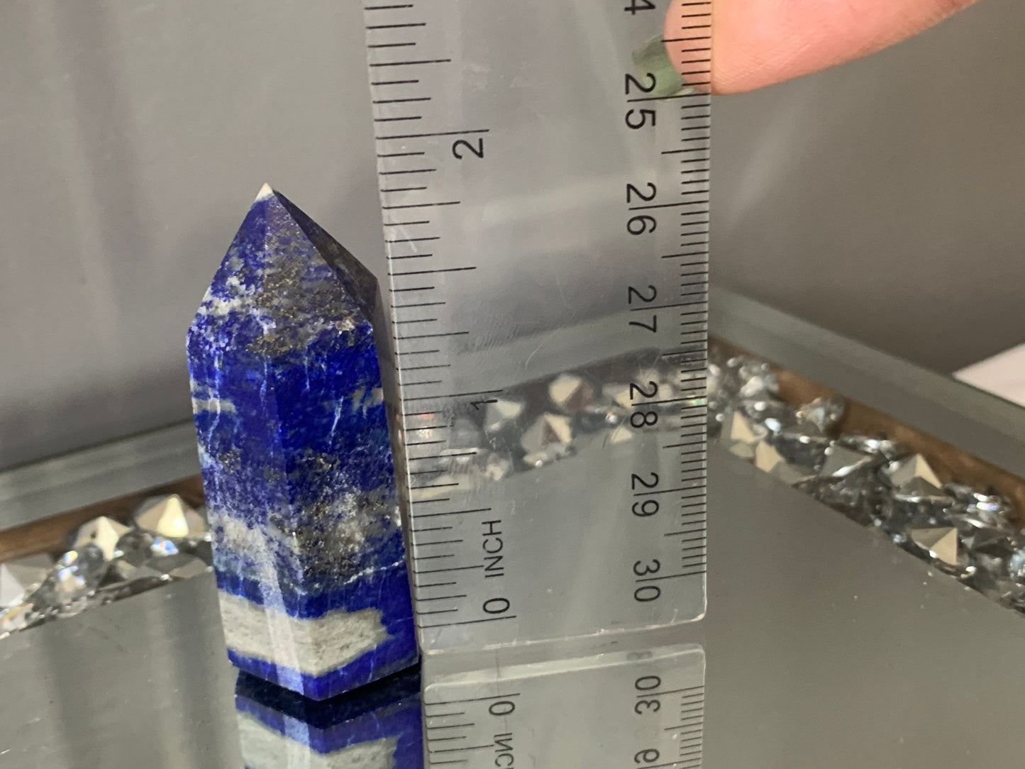 Lapis Lazuli Gemstone Crystal Tower Point (1)