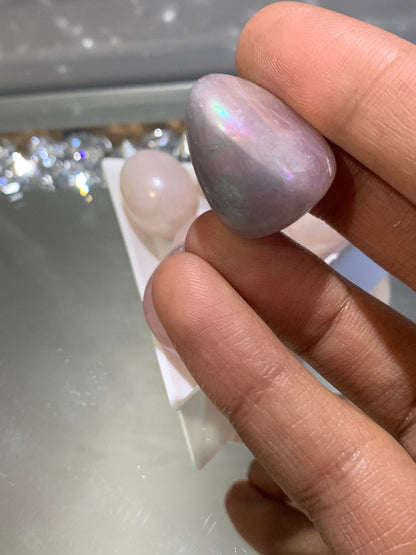 Rose Quartz Aura Tumbled Gemstone Crystal - Medium