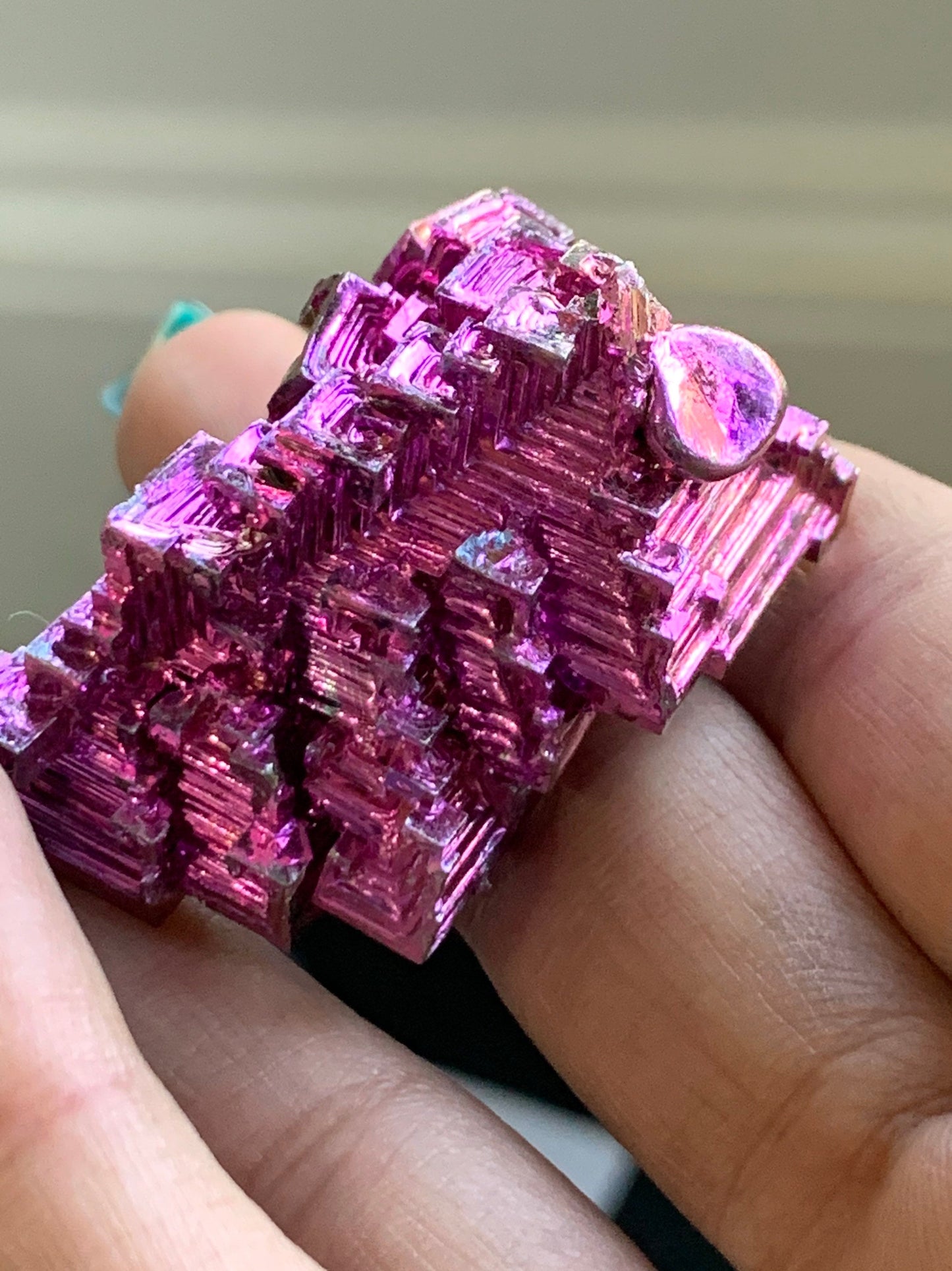 Pink Bismuth Crystal Specimen - P2