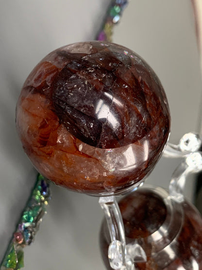 Fire Quartz - Crystal Gemstone Sphere - S1