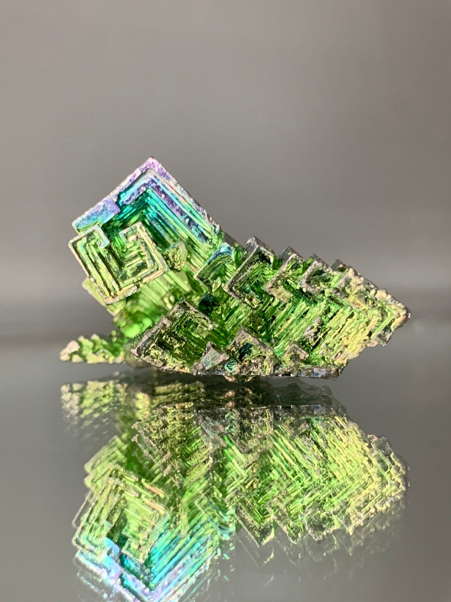 Green Blue Bismuth Crystal Specimen - S (1)