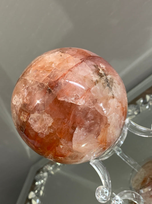 Fire Quartz - Crystal Gemstone Sphere - Large
