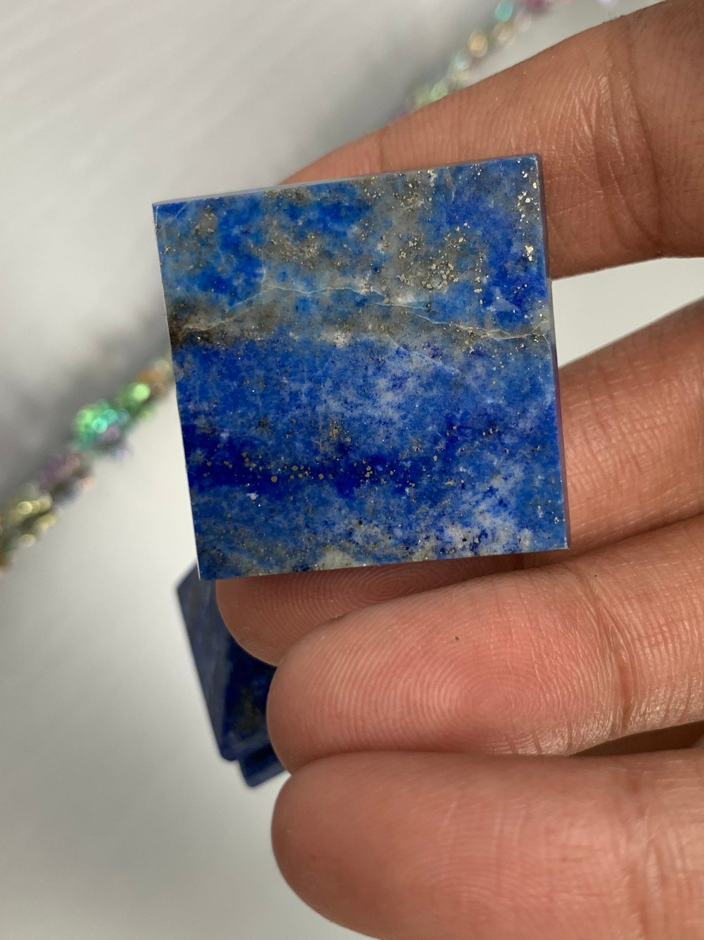 Lapis Lazuli Gemstone Crystal Pyramid - Small