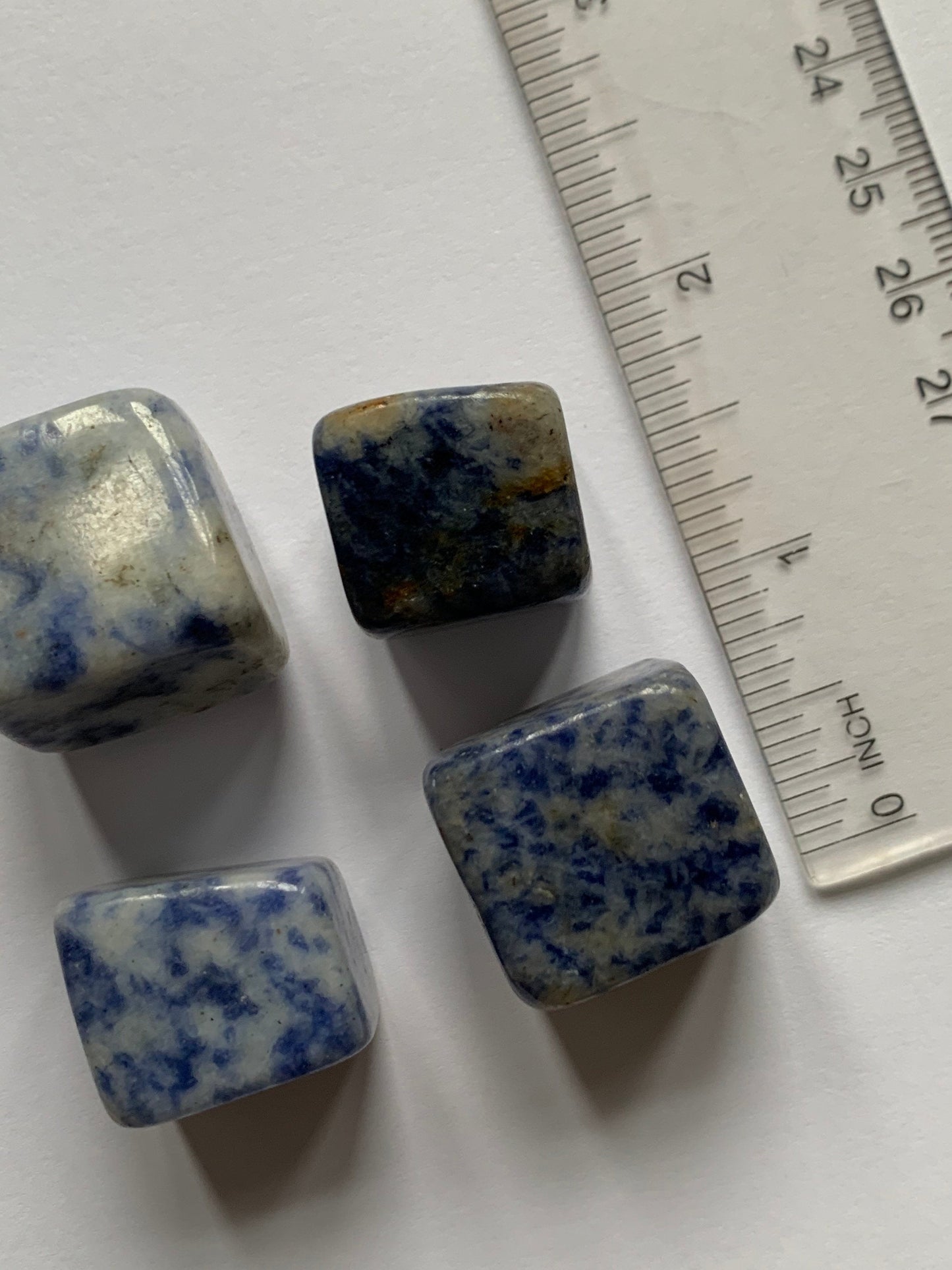 Sodalite Tumbled Cube Gemstone Crystal - Medium