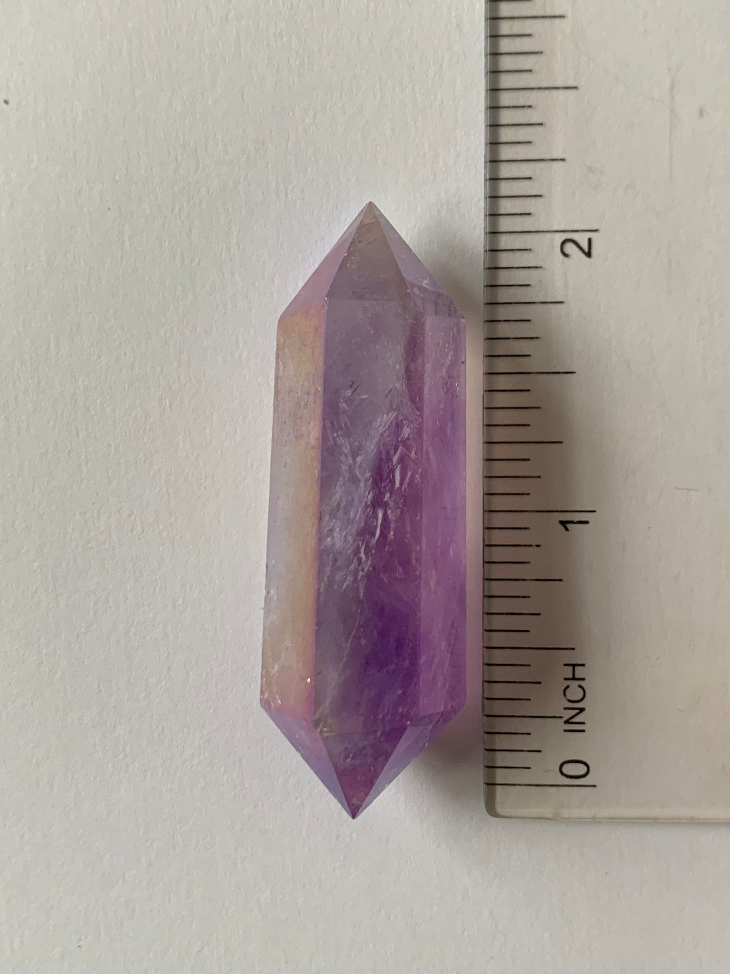 Amethyst Aura Gemstone Crystal Double Terminated Point - Small (2)