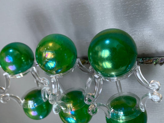 Apple Green Aura Quartz Crystal Gemstone Sphere - Medium