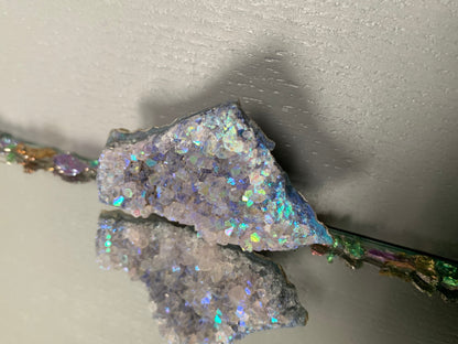 Aura Amethyst Crystal Gemstone Cluster Small (1)