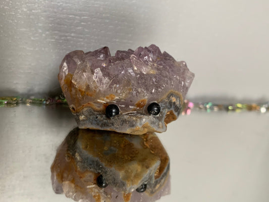 Amethyst Crystal Gemstone Mini Hedgehog Cluster (B)