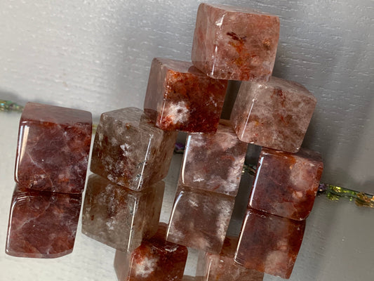 Fire Quartz - Crystal Gemstone Cube - Large