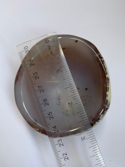 Agate Crystal Gemstone Ring Trinket Bowl Dish - Low