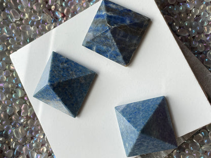 Lapis Lazuli Gemstone Crystal Pyramid - Medium