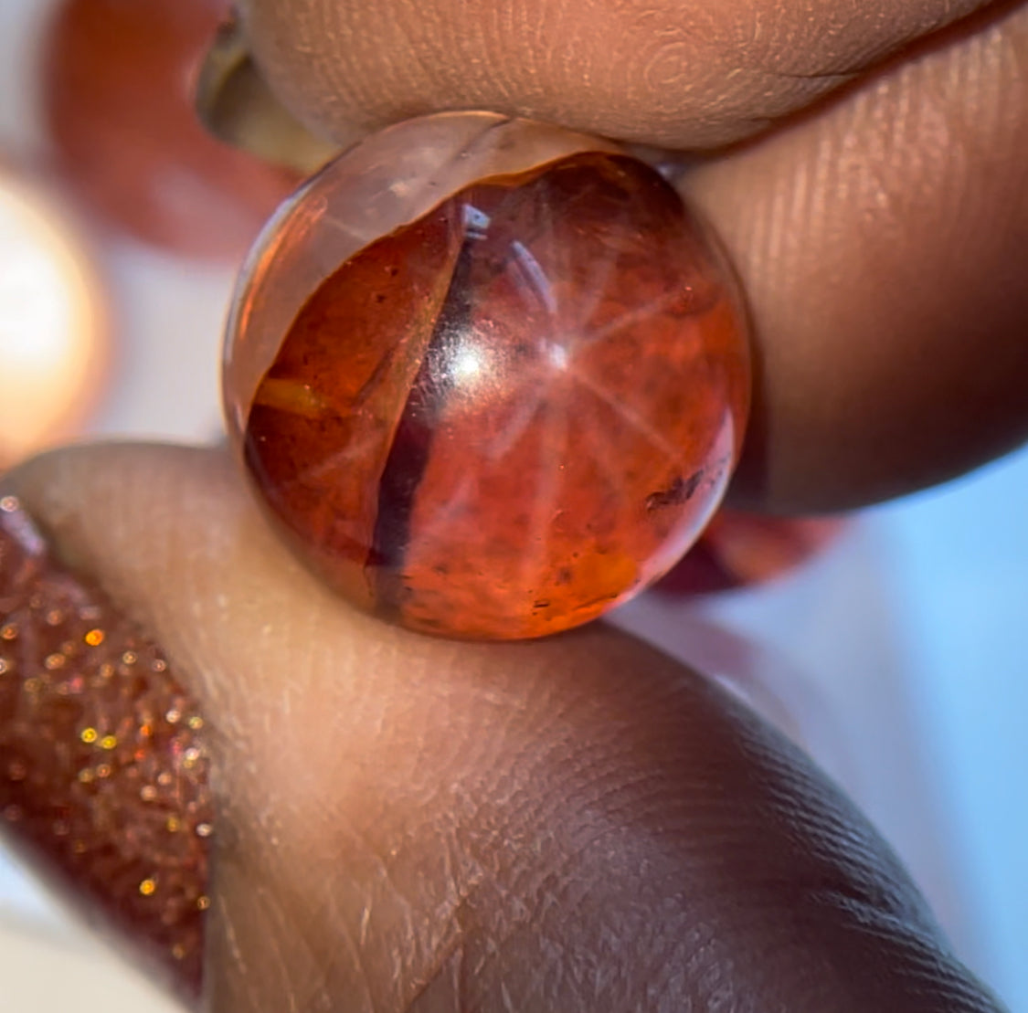 Star Fire Quartz Crystal Gemstone Sphere - Mini