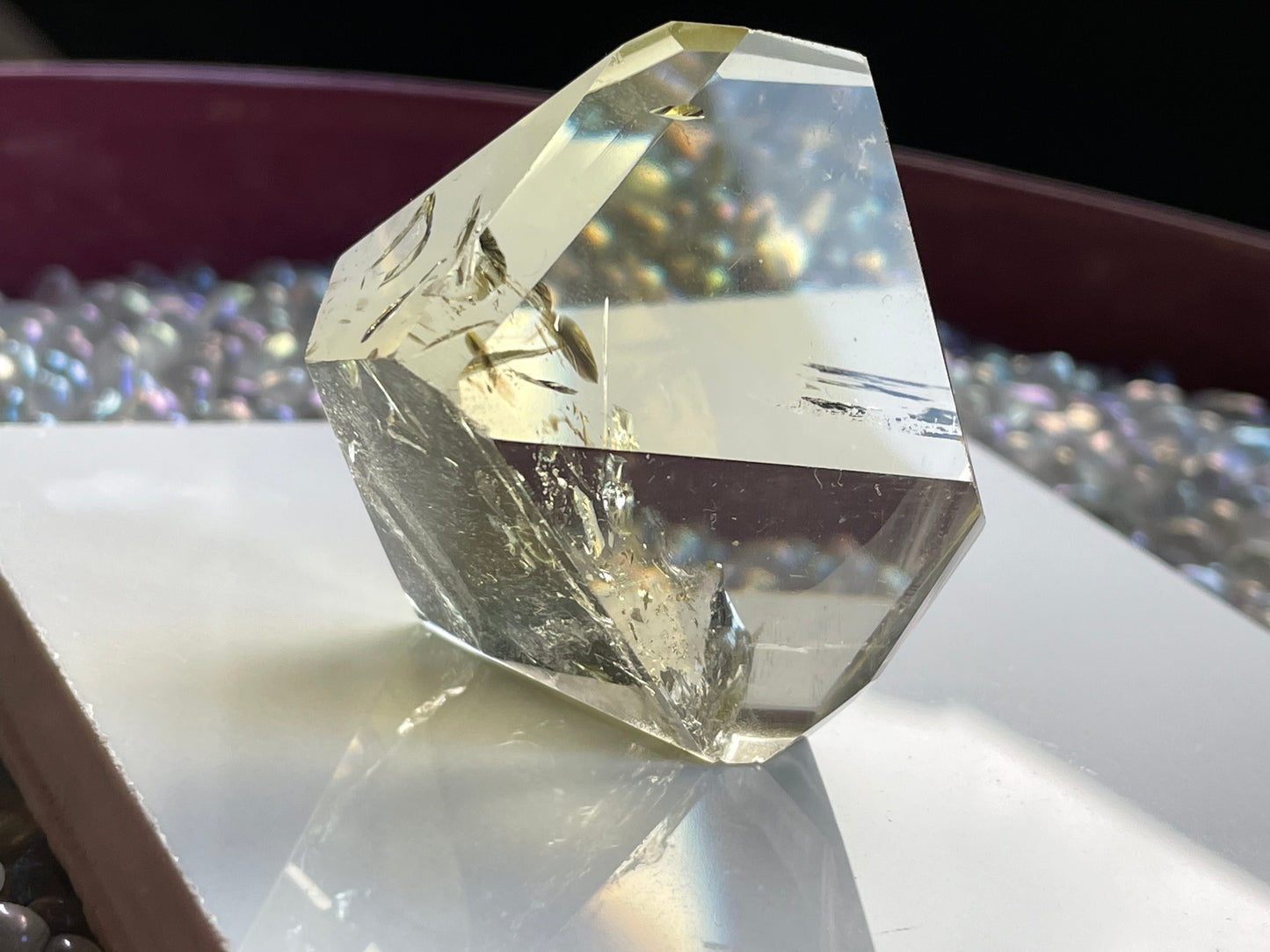 Citrine Crystal Gemstone Faceted Freeform - Medium