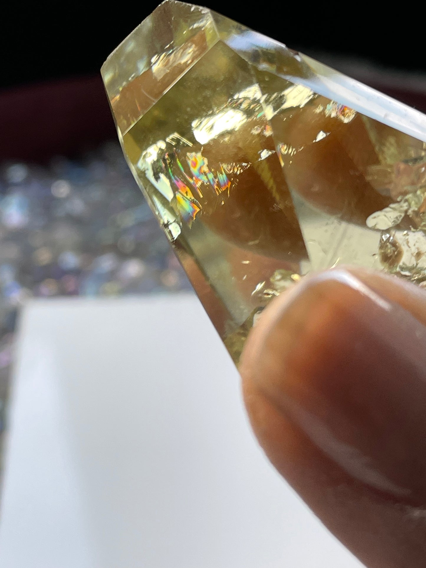 Citrine Crystal Gemstone Faceted Freeform - Medium