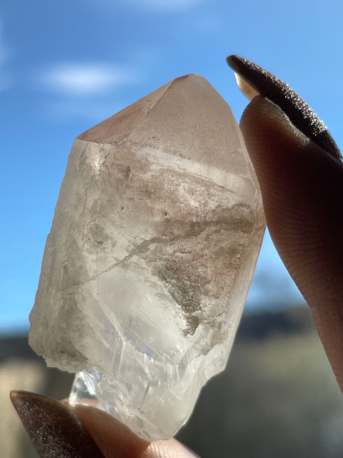 Lithium Quartz Crystal Gemstone Point - 2