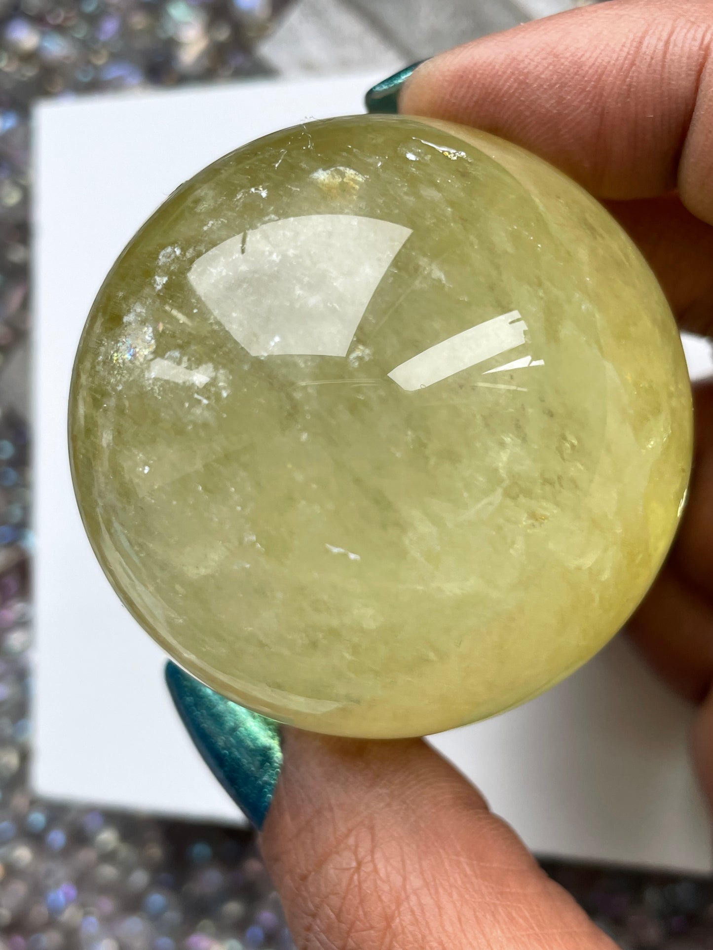 Rainbow Citrine Crystal Gemstone Sphere - Medium