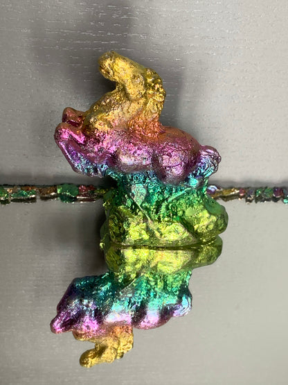 Rainbow Stallion Horse Bismuth Crystal - Metal Art Sculpture